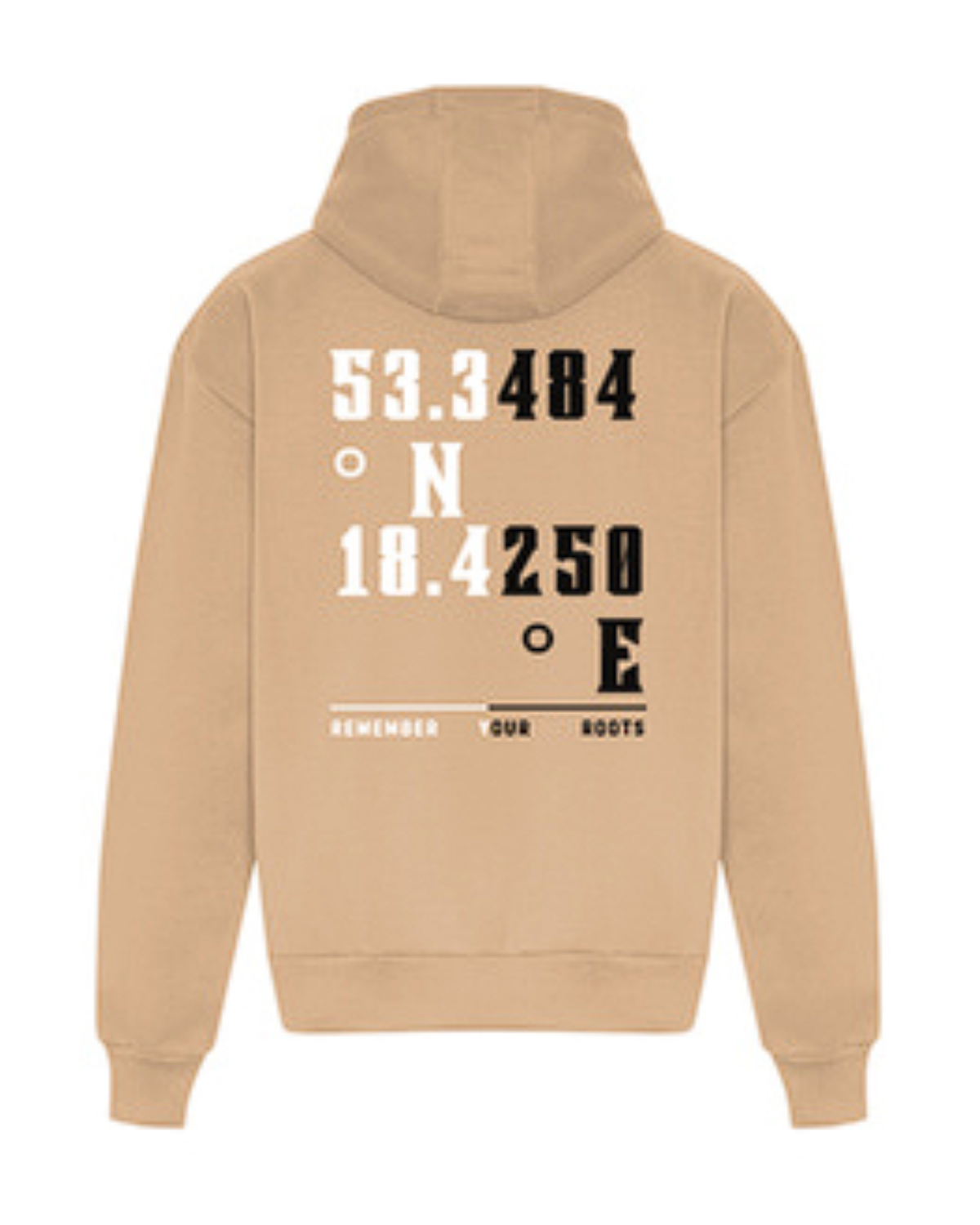 Bluza z kapturem Remember Your Roots - Desert Sand
